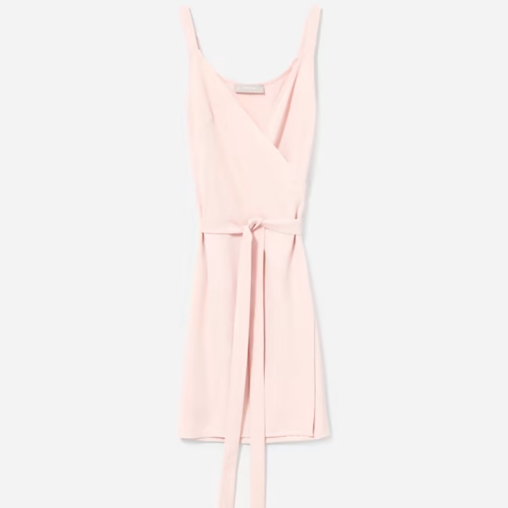 Everlane Japanese GoWeave Wrap Dress in Rose